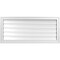 Ekena Millwork Vertical Surface Mount PVC Gable Vent: Functional, w/ 2"W x 1-1/2"P Brickmould Frame, 40"W x 18"H GVPVE40X1802SF - alternate 1